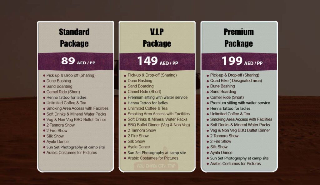 Desert Safari Deals
