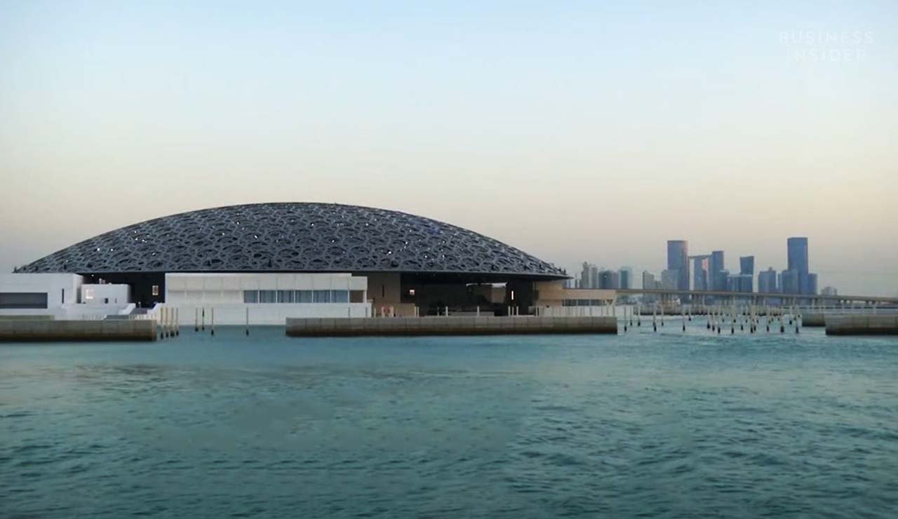 Louvre Abu Dhabi dome and galleries